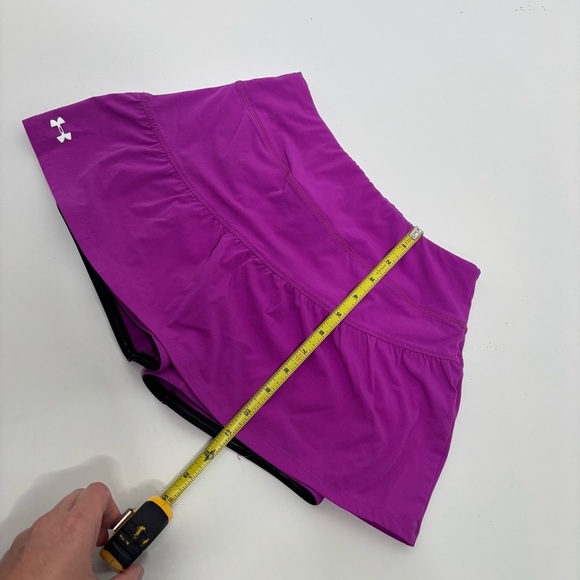 Under Armour HeatGear Skort Women XS Purple Built-In Shorts Running Tennis - Picture 3 of 10